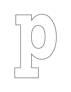 Lowercase Letter P Coloring Pages Pdf, Free Vectors File